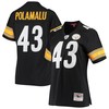 Troy Polamalu Pittsburgh Steelers Mitchell And Ness Womens Legacy Replica Team Jersey Black Nfl - Robokeg