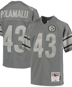 Troy Polamalu Pittsburgh Steelers Mitchell & Ness 2005 Retired Player Metal Replica Jersey - Charcoal Nfl - Robokeg