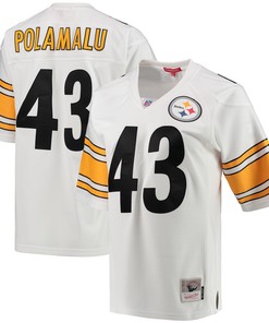 Troy Polamalu Pittsburgh Steelers Mitchell & Ness Womens 2005 Legacy Replica Team Jersey - White Nfl - Robokeg