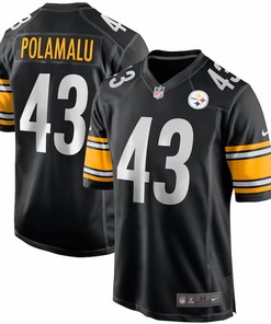Troy Polamalu Pittsburgh Steelers Nike Game Retired Player Jersey - Black - Robokeg