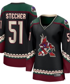 Troy Stecher Arizona Coyotes Fanatics Branded Womens Home Breakaway Player Jersey - Black Nhl - Robokeg