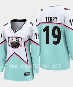 Troy Terry 19 Anaheim Ducks 2023 All-Star Game Jersey White Equipment - Robokeg