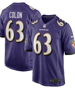 Trystan Colon Baltimore Ravens Game Player Jersey - Purple Nfl - Robokeg