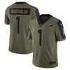 Tua Tagovailoa Miami Dolphins 2021 Salute To Service Limited Player Jersey - Olive Nfl - Robokeg