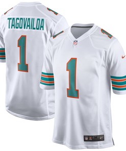 Tua Tagovailoa Miami Dolphins 2nd Alternate Game Jersey White Nfl - Robokeg