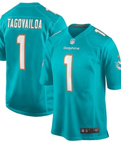 Tua Tagovailoa Miami Dolphins Game Jersey - Aqua Nfl - Robokeg