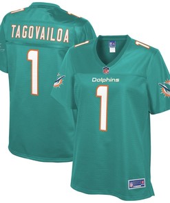 Tua Tagovailoa Miami Dolphins Nfl Pro Line Womens Player Team Jersey - Aqua - Robokeg