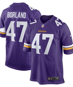 Tuf Borland Minnesota Vikings Game Jersey - Purple Nfl - Robokeg