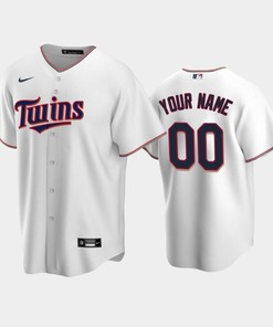 Twins 00 Custom Home White Jersey - Robokeg