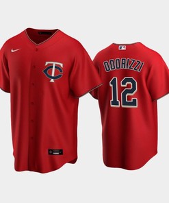 Twins 12 Jake Odorizzi Alternate Jersey Red Jersey - Robokeg