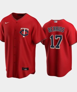Twins 17 Jose Berrios Alternate Jersey Red Jersey - Robokeg