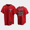 Twins 22 Miguel Sano Alternate Jersey Red Jersey - Robokeg
