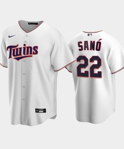 Twins 22 Miguel Sano Home White Jersey - Robokeg