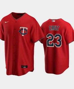 Twins 23 Nelson Cruz Alternate Jersey Red Jersey - Robokeg