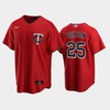 Twins 25 Byron Buxton Alternate Jersey Red Jersey - Robokeg