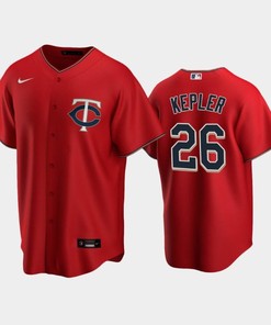 Twins 26 Max Kepler Alternate Jersey Red Jersey - Robokeg