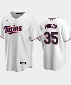 Twins 35 Michael Pineda Home White Jersey - Robokeg