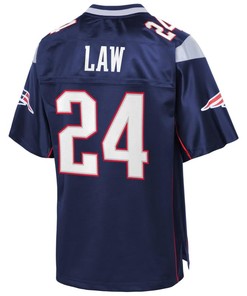 Ty Law New England Patriots Nfl Pro Line Retired Team Player Jersey - Navy - Robokeg