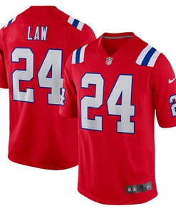 Ty Law New England Patriots Retired Player Alternate Game Jersey - Red Nfl - Robokeg