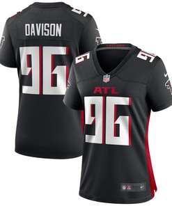 Tyeler Davison Atlanta Falcons Womens Game Jersey - Black Nfl - Robokeg