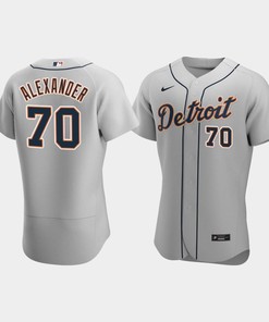 Tyler Alexander 70 Detroit Tigers Gray Road Jersey - Robokeg