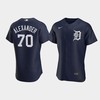 Tyler Alexander 70 Detroit Tigers Team Logo Navy Alternate Jersey - Robokeg