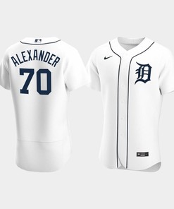 Tyler Alexander 70 Detroit Tigers White Home Jersey - Robokeg