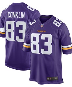 Tyler Conklin Minnesota Vikings Game Jersey - Purple Nfl - Robokeg