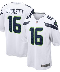 Tyler Lockett Seattle Seahawks Game Jersey - White Nfl - Robokeg