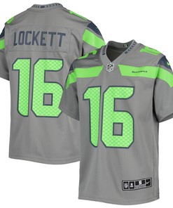 Tyler Lockett Seattle Seahawks Inverted Team Game Jersey - Gray Nfl - Robokeg
