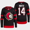 Tyler Motte 14 Ottawa Senators 2022-23 Primegreen Home Black Jersey - Robokeg