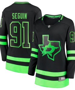 Tyler Seguin Dallas Stars Fanatics Branded Womens 2020/21 Alternate Premier Breakaway Player Jersey - Black Nhl - Robokeg