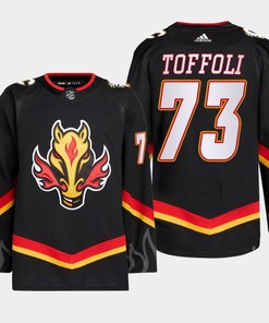 Tyler Toffoli 73 Calgary Flames Black Jersey 2022-23 Blasty Alternate Primegreen - Robokeg