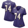 Tyre Phillips Baltimore Ravens Womens Game Jersey - Purple Nfl - Robokeg
