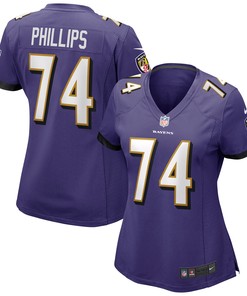Tyre Phillips Baltimore Ravens Womens Game Jersey - Purple Nfl - Robokeg