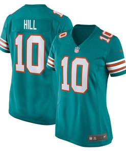 Tyreek Hill Miami Dolphins Womens Alternate Game Jersey - Aqua Nfl - Robokeg
