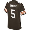 Tyrod Taylor Cleveland Browns Nfl Pro Line Womens Historic Logo Player Jersey - Brown - Robokeg