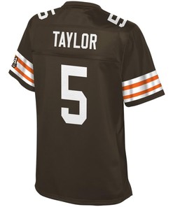 Tyrod Taylor Cleveland Browns Nfl Pro Line Womens Historic Logo Player Jersey - Brown - Robokeg