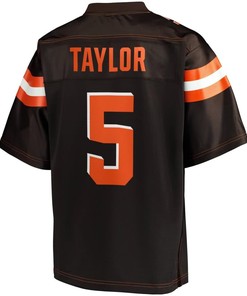 Tyrod Taylor Cleveland Browns Nfl Pro Line Youth Team Color Player Jersey - Brown - Robokeg