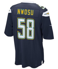 Uchenna Nwosu Los Angeles Chargers 2018 Nfl Draft Pick Game Jersey - Navy - Robokeg