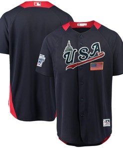 Usa Majestic 2018 Mlb All-star Futures Game On-field Team Jersey - Navy - Robokeg