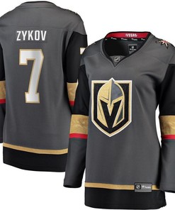 Valentin Zykov Vegas Golden Knights Women's Home Breakaway Player Jersey - Black - Robokeg