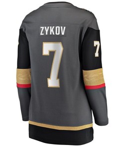 Valentin Zykov Vegas Golden Knights Women's Home Breakaway Player Jersey - Black - Robokeg