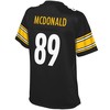 Vance Mcdonald Pittsburgh Steelers Nfl Pro Line Womens Team Color Player Jersey - Black - Robokeg