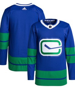 Vancouver Canucks Adidas Alternate Primegreen Authentic Pro Blank Jersey - Blue Nhl - Robokeg
