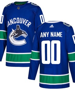 Vancouver Canucks Adidas Authentic Custom Jersey - Blue Custom Jerseys Nhl - Robokeg