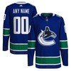 Vancouver Canucks Adidas Home Primegreen Authentic Pro Custom Jersey Royal Custom Jerseys Nhl - Robokeg