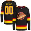 Vancouver Canucks Adidas Retro Primegreen Authentic Pro Custom Jersey Black Custom Jerseys Nhl - Robokeg