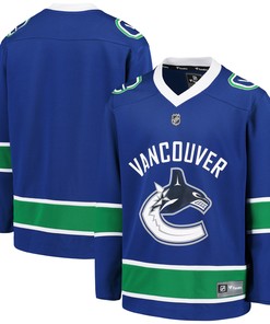 Vancouver Canucks Fanatics Branded Home Replica Blank Jersey - Blue Nhl - Robokeg