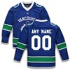 Vancouver Canucks Fanatics Branded Home Replica Custom Jersey - Blue Custom Jerseys Nhl - Robokeg
